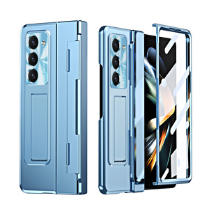 Pour <span class=keywords><strong>Samsung</strong></span> Z Fold 6 <span class=keywords><strong>coque</strong></span> <span class=keywords><strong>de</strong></span> <span class=keywords><strong>téléphone</strong></span> 2024 360 Protection complète <span class=keywords><strong>avant</strong></span> verre trempé charnières <span class=keywords><strong>de</strong></span> nivellement couverture pli 5 4 3 avec Film d'objectif - Product Image 1
