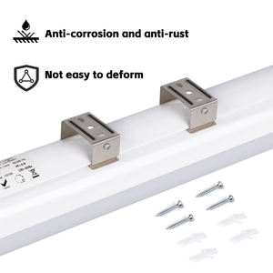 Custom Smd2835 2ft 4ft 5ft 20w 40w 50w 60w 3000K 4000K 6000k Aluminium Body Pc Cover Ip65 Ip66 Emergency Tri Proof <b>Led</b> Light - Product Image 2