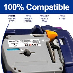 Compatible avec <span class=keywords><strong>Brother</strong></span>, ruban adhésif noir sur vert non laminé M-K731 MK731 12 mm, compatible avec l'imprimante <span class=keywords><strong>P</strong></span>-<span class=keywords><strong>Touch</strong></span>, vente <span class=keywords><strong>en</strong></span> <span class=keywords><strong>gros</strong></span> d'usine - Product Image 3