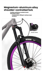 Vélo de montagne en alliage d'aluminium M6100 <span class=keywords><strong>12</strong></span> vitesses avec fourche à suspension pneumatique de 150 mm, frein à disque hydraulique SHIMANO MT200, pneu MAXXIS pour - Product Image 5