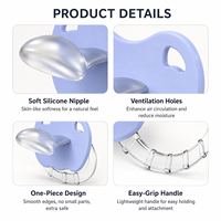 Anneau de dentition en silicone pour bébé, soulage l'inconfort des gencives, doux, sûr et respectueux de l'environnement pour les nourrissons de 0 à 24 mois