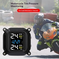 Système de surveillance de la pression des pneus (TPMS) universel pour moto avec puce intelligente, activation/désactivation automatique, affichage alimenté par énergie solaire