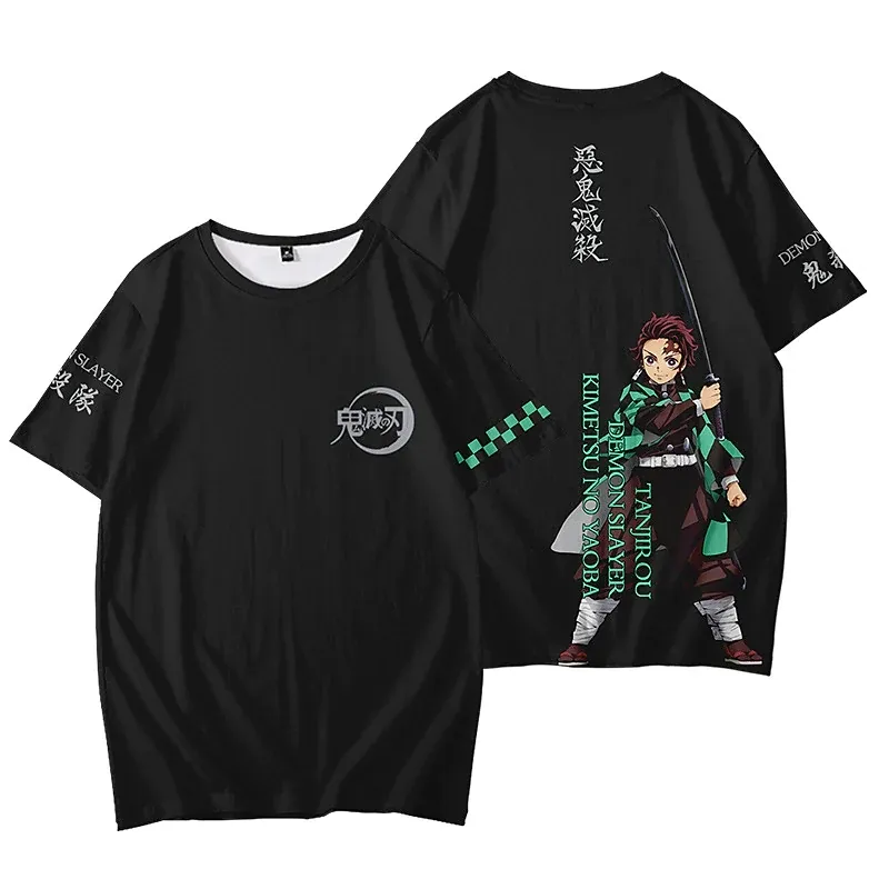Wholesale All Over Print Breathable Cartoon Demon Slayer T-shirt Anime T Shirt For Men