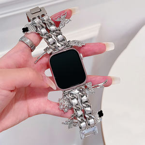 <span class=keywords><strong>Bracelet</strong></span> de luxe pour <span class=keywords><strong>femme</strong></span> de haute qualité pour <span class=keywords><strong>Apple</strong></span> <span class=keywords><strong>Watch</strong></span> Series 8 7 6 SE 5 4 3 avec <span class=keywords><strong>bracelet</strong></span> en acier inoxydable pour iwatch - Product Image 4