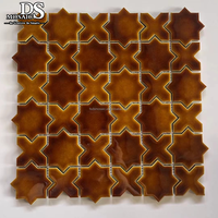 Carreaux de mosaïque en céramique minimalistes modernes en forme de rectangle pour la décoration intérieure et extérieure, faciles à nettoyer