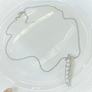 Collar de Perlas de Agua Dulce Fudou con Incrustaciones de Oro de 14K de Lujo de Zhizhen, Nueva Cadena para Clavícula con un Toque de Lujo Ligero - Product Image 2