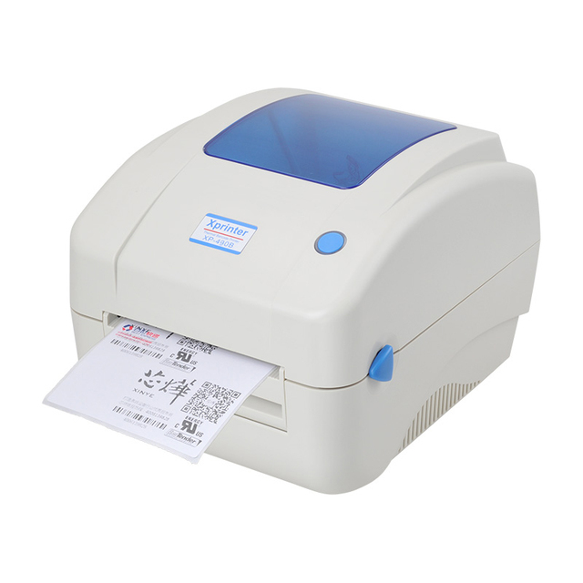 Thermal Label Printer 4x6 High Quality XP-490B Direct Thermal Print Width 108mm Barcode Printer