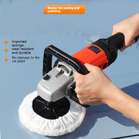 Polisseuse orbitale sans fil industrielle à batterie 1400W réglable, 180mm, 220V, pour voiture, lustrage et cirage automobile