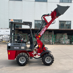 HZM 906 807 <span class=keywords><strong>ZL06</strong></span> 600 кг компактный колесный мини-погрузчик передний тракторный погрузчик с двигателем E5 и кабиной - Product Image 4