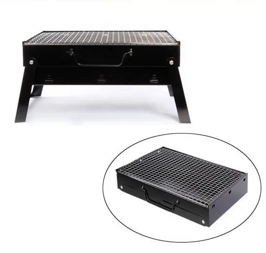 collapsible BBQ grill 14inch Mini cast iron charcoal bbq grill outdoor portable barbecue camping Picnic Grill