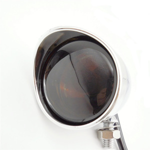 Zinc Alloy Turn Signals <b>Retro</b> Metal Turn Signals Suitable for Harrey Cruiser with Capped Headlight Accessory Modification - Product Image 1