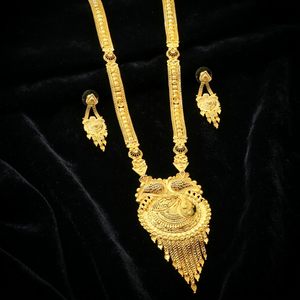 Wholesale 14K 18K 24K Micro Gold Traditional Design Jewelry Set, Fashion Long Jewelry Set, Brass Micro Forming Long Jewelry Set. - Product Image 4
