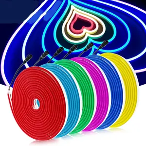 DIY Neon LED flex Light Silicone material tube 6x12mm Ultra Thin Bright 12V 24V Neon Tube Strip Mono Color Neon Strip Lights