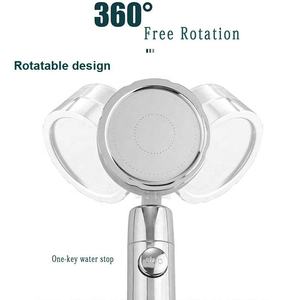 Hiện Đại Phổ Biến Lọc Cầm Tay Đầu Vòi Sen Mạnh Mẽ 360 Độ Xoay Áp Lực Cao Turbo Đầu Vòi Hoa Sen - Product Image 4