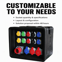 Boîtier de distribution personnalisé SFE IP65 pour équipement sonore et éclairage de scène, boîte de distribution d'alimentation étanche pour scène, distribution d'alimentation triphasée