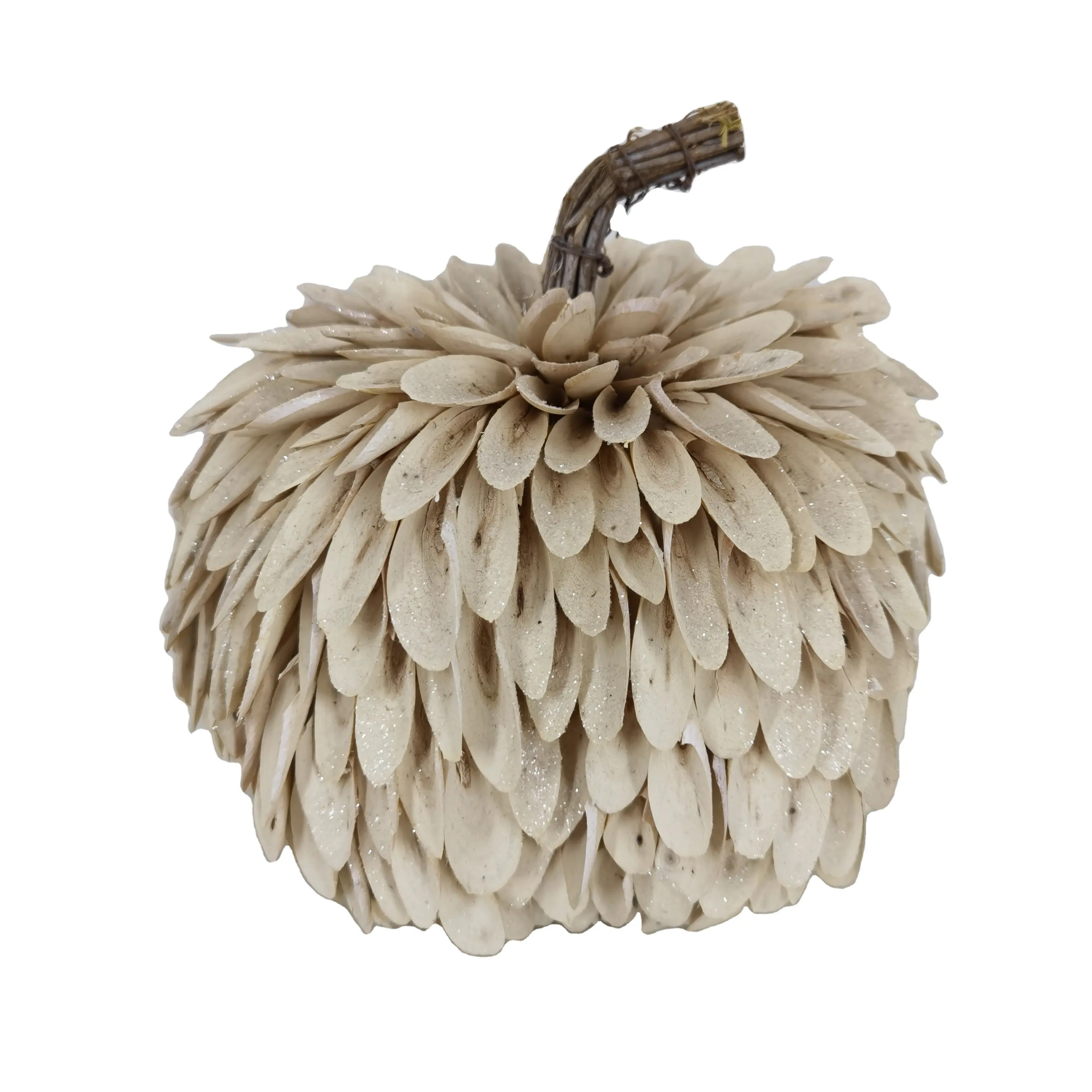 SYART Осенний урожай Декор ручной работы белые натуральные деревянные завитки форма тыквы