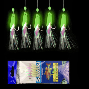 WEIHE 사비키 낚시 채비 야광 루어 훅 6개입 4호-<span class=keywords><strong>1</strong></span>/0호 - Product Image 6