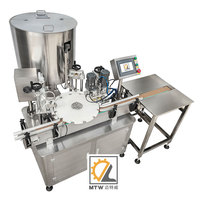 Ligne de production de machines de remplissage et de bouchage automatiques de sirops liquides oraux en petites bouteilles MTW