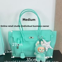 Sac en PVC Kiikiistyle d'inspiration coréenne, collection Printemps/Été 2026, nouvelle arrivée, mignon, couleur bonbon, tendance, sans bretelles