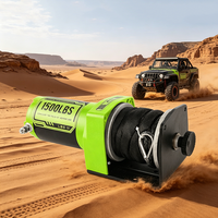 Treuil électrique 12V pour véhicule, capacité 1500LBS, treuil tout-terrain haute performance avec corde en nylon