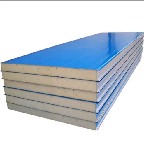 steel surface insulated polyurethane pu eps sandwich panel