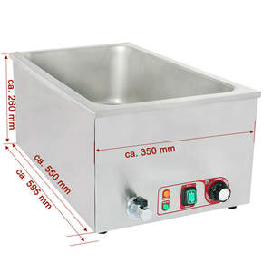 Calentador de alimentos de acero inoxidable Buffet Bain Marie para restaurante y catering - Product Image 1
