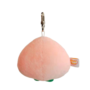 Porte-clés en peluche personnalisé Kawaii Fluffy Blush Peach Buddy, <span class=keywords><strong>mini</strong></span> jouets en peluche, fabricant de peluches personnalisées - Product Image 3