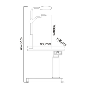 AIST Trung Quốc Bán Buôn Giá Thị Lực Nhãn Khoa Slit Đèn Khúc Xạ Ghế Và Bảng Đơn Vị - Product Image 4