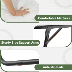 Letto <span class=keywords><strong>pieghevole</strong></span> <span class=keywords><strong>con</strong></span> <span class=keywords><strong>materasso</strong></span> letto per ospiti a scomparsa portatile letto <span class=keywords><strong>pieghevole</strong></span> letto <span class=keywords><strong>pieghevole</strong></span> <span class=keywords><strong>materasso</strong></span> in Memory Foam da 5 pollici - Product Image 2