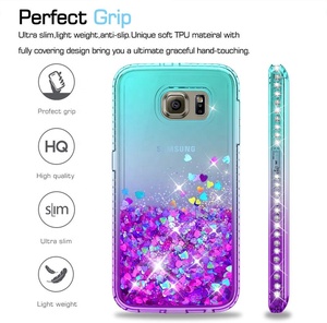 <span class=keywords><strong>Custodia</strong></span> per <span class=keywords><strong>Samsung</strong></span> Galaxy <span class=keywords><strong>S6</strong></span> S25FE con vetro temperato protezione dello schermo 2 Pack <span class=keywords><strong>custodia</strong></span> in Silicone per ragazze <span class=keywords><strong>custodia</strong></span> per telefono - Product Image 2