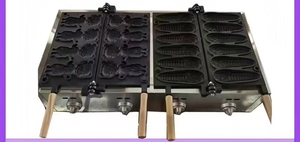 Machine à gaufres industrielle verticale mini à gaz et électrique, quatre emplacements, double, à nid d'abeille, pour gaufres <span class=keywords><strong>Cuisinart</strong></span> - Product Image 6