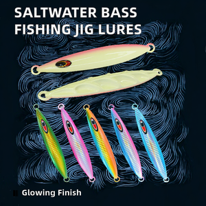 Leurre vertical en métal pour la pêche au bar en eau salée <span class=keywords><strong>Bassmaster</strong></span> 80g/100g/120g/150g/200g/250g/300g, jigging lent en bateau fluvial - Product Image 2