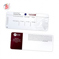 Billets d'embarquement thermiques en carton de haute qualité pour les vols aériens, impression offset, 120gsm-230gsm