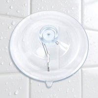 Crochets à ventouse transparents amovibles et réutilisables, robustes, petits supports muraux à ventouse pour salle de bain, douche, cuisine, organisateur