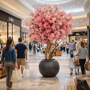 Albero di Ciliegio Artificiale da Interno, Albero di Sakura in Vaso Fatto a Mano per Decorazioni Commerciali e Domestiche - Product Image 4
