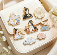 Broches en métal sur mesure d'inspiration anime antique, fabriquées en Chine, conception gratuite, faible MOQ pour cadeaux souvenirs