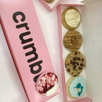 Boîte à pâtisserie carrée rose personnalisée de qualité supérieure avec logo pour la vente en gros, emballage pour beignets et desserts pour boulangerie