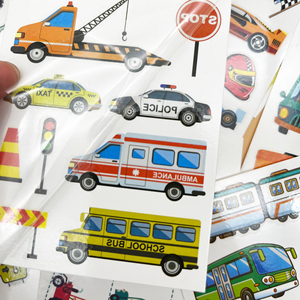 Ychon Kids Cars and Trucks <strong>Stickers</strong> Party Supplies Pack Vehicle <strong>Stickers</strong> for Kids with Cars Fire Trucks Construction <strong>Buses</strong> - Product Image 3