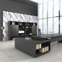 Table de bureau de luxe avec rangement réglable, mobilier moderne avec Partition pour ordinateur