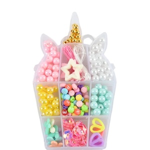 Ensembles <span class=keywords><strong>de</strong></span> perles mignonnes DIY pour la fabrication <span class=keywords><strong>de</strong></span> bijoux Kits <span class=keywords><strong>de</strong></span> boîte <span class=keywords><strong>de</strong></span> perles acryliques faits à la main pour enfants - Product Image 5