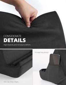 Lamicall Đen 4-góc Tablet PC đứng túi mềm Dock Lap giường bàn gối cho <span class=keywords><strong>iPad</strong></span> Pro 11 không khí <span class=keywords><strong>mini</strong></span> Kindle 4.7-12.9" - Product Image 6