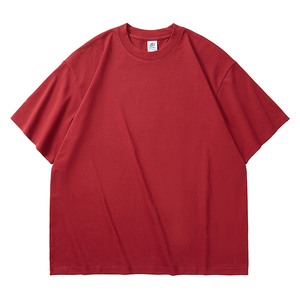 T-shirt en coton 100% personnalisé avec logo de marque, vente en gros, poids lourd - T-shirt uni décontracté pour homme, idéal pour impression personnalisée - Product Image 5