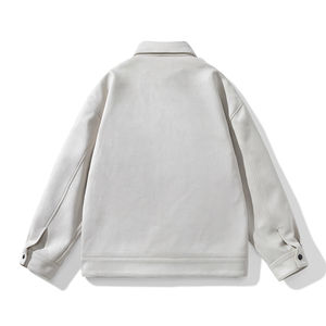 เสื้อแจ็คเก็ตมีปกสำหรับผู้ชายเสื้อโค้ทแขนยาวแบบย้อนยุคเสื้อโค้ทแขนยาวสำหรับ2025กลางแจ้งและแฟชั่นใหม่โลโก้ตามสั่งฤดูร้อน - Product Image 4