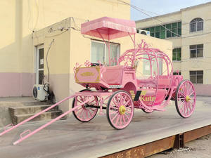 Chariot de princesse portable en acier, modèle Citrouille de Cendrillon, couleur personnalisable, en promotion - Product Image 6