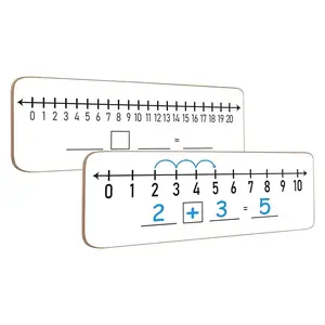 Küçük kuru silme numarası hattı beyaz tahta Lapboard çocuklar öğrenciler için matematik beyaz tahta