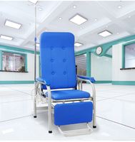 Fauteuils d'infusion sanguine réglables et confortables EU-MC588 pour hôpitaux, fauteuils médicaux inclinables pour transfusion IV pour patients