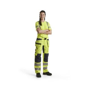 BLAKLADER - 716318113389C36 Pantalon haute visibilité pour femme avec stretch Jaune/Bleu marine-EAN 7330509615201 HI-VIS WORKWEAR - Product Image 3