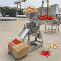 Machine à broyer électrique pour gingembre, curcuma, herbes, fruits et céréales - Processus de mouture efficace des coques de riz en SUS304 pour la transformation alimentaire