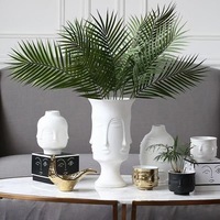Feuilles de palmier artificielles de haute qualité, 3 pièces par ensemble, 75 cm, pour la décoration de la maison, du bureau, de l'hôtel, plantes en plastique