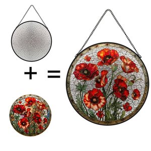 Ciondolo Acchiappasole in Vetro Colorato Stile <span class=keywords><strong>Art</strong></span> Nouveau per un'Eleganza Classica - Product Image 1